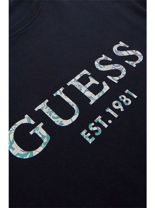 t-shirt uomo blu GUESS | M4YI39J1314/G7V2